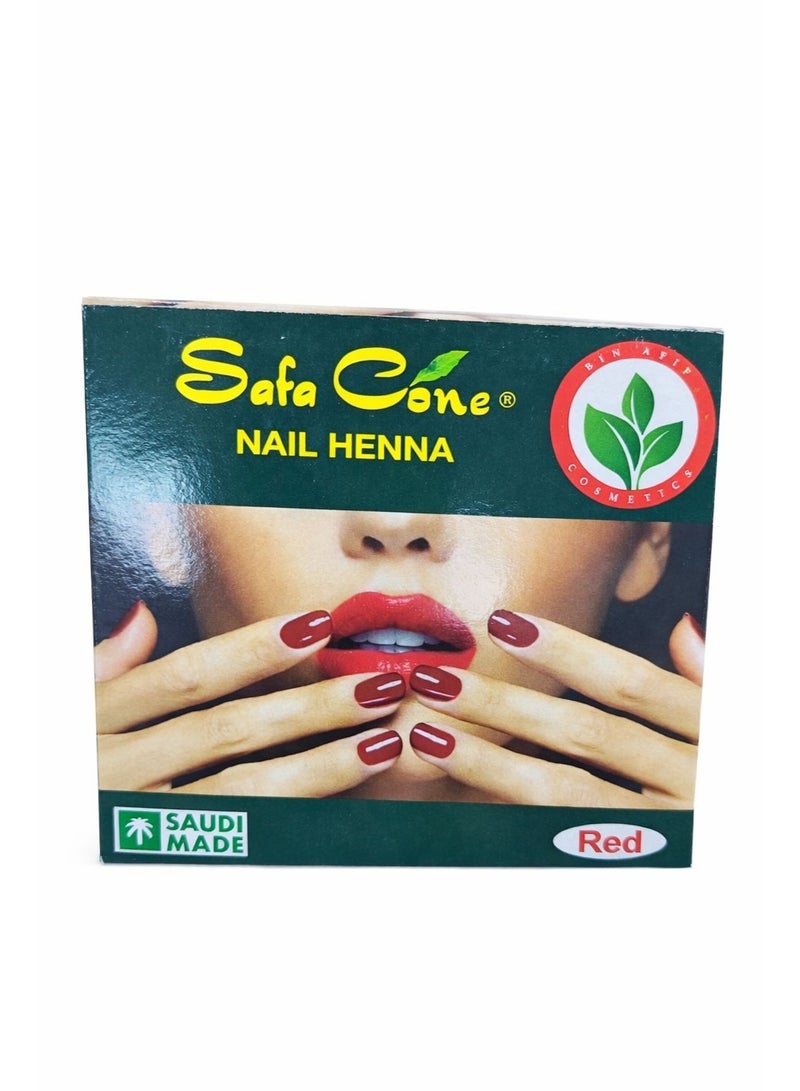 صفا حناء الأظافر – Safa Cone (Red) لمسة جمال طبيعية بلون أحمر جذاب - Image 1